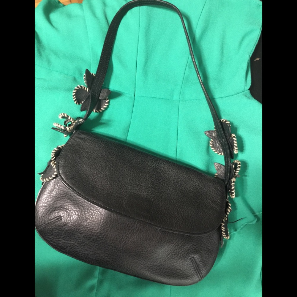 Antonio Melani black leather purse